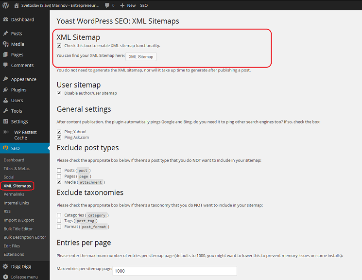 How to Activate or Deactivate Sitemap XML in WordPress SEO by Yoast