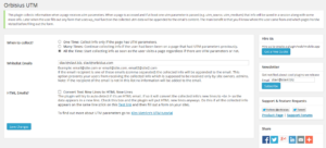 Orbisius UTM Settings Screenshot