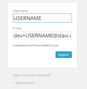 Store New Registered Username Lowercase WordPress before