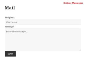 Orbisius Messenger Form to email each other
