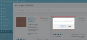 Are you sure you want to install this plugin javascript WordPress prompt