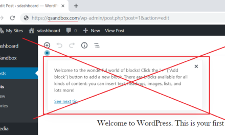 How to Disable Gutenberg Welcome Tips in WordPress