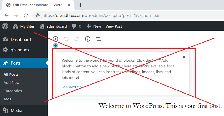 How to Disable Gutenberg Welcome Tips in WordPress