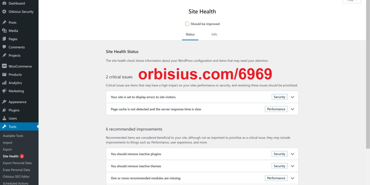 How to Remove WordPress Site Health Check