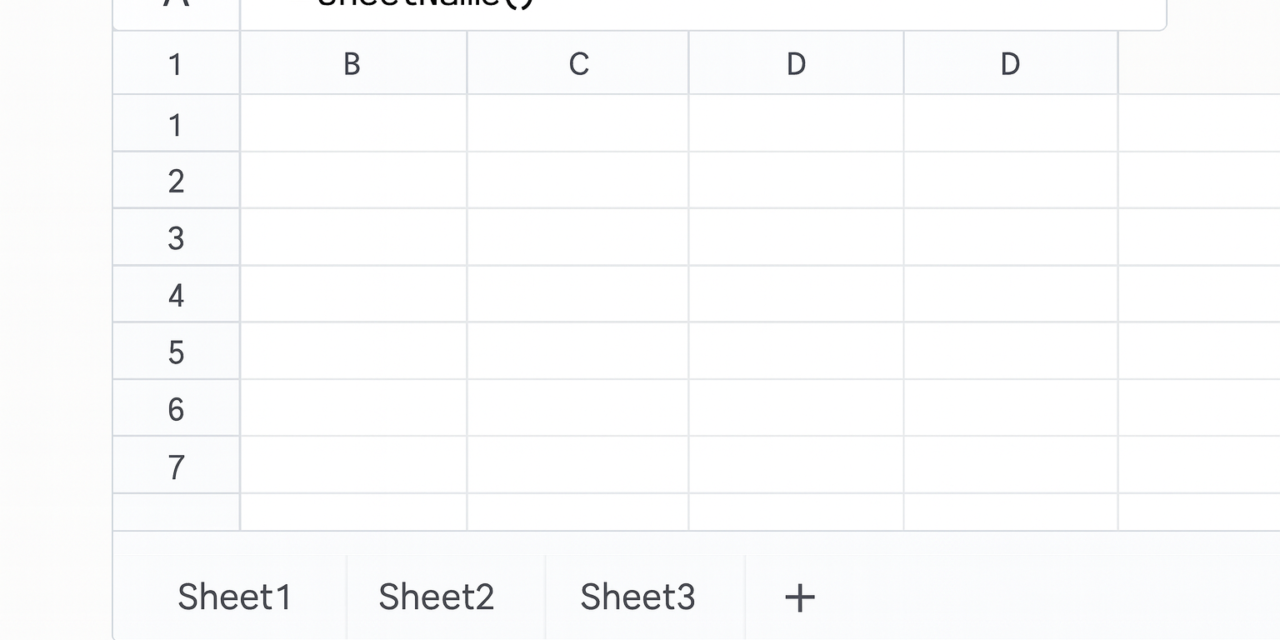 How to Get the Current Sheet Name in Google Spreadsheets