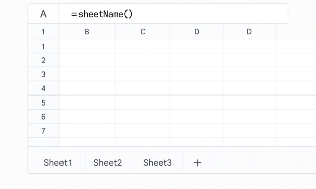 How to Get the Current Sheet Name in Google Spreadsheets